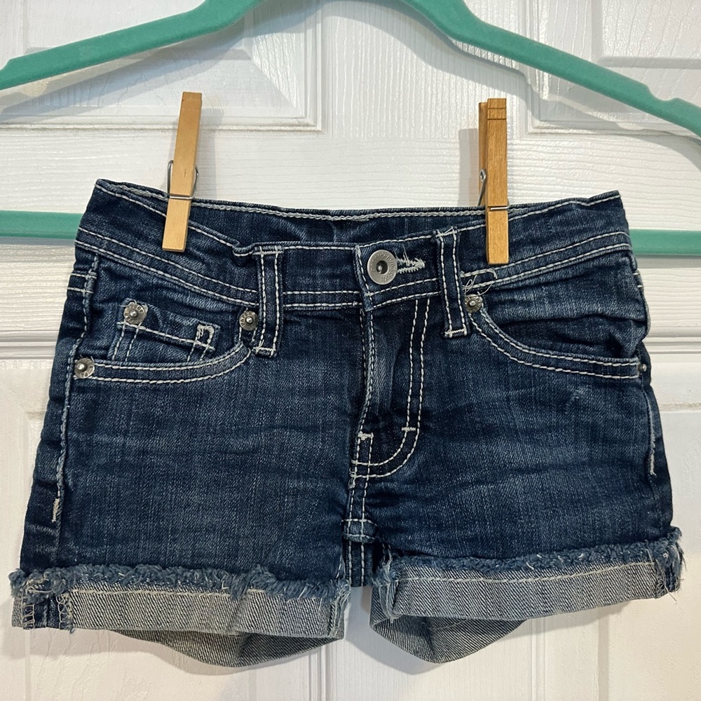 GUC Girls Paper Denim & Cloth Distressed Shorts Size 5
